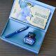 Pelikan M120 Special Edition Iconic Blue Fountain Pen + Ink Bottle Box Set