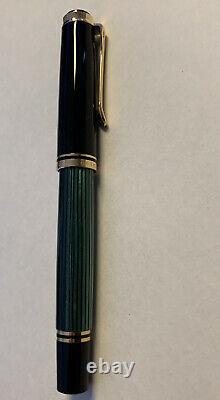 Pelikan R400 Roller Ball Pen Green & Black New In Box