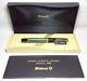Pelikan R600 Roller Ball Pen Green & Black Gold Trim New In Box Product