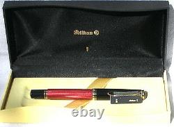 Pelikan R600 Roller Ball Pen Red & Black Gold Trim New in Box Product
