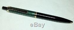Pelikan Souveran K400 Ball Pen Green & Black Gold Trim New in Box Product