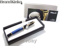 Pelikan Souveran M800 Fountain Pen Black / Blue EF New In Box