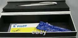 Pilot Nearlux MU/M90 Stainless Steel & Chrome Fountain Pen M Nib New In Box