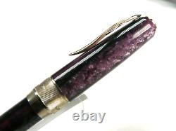 Pineider Arco Violet Fountain Pen 14k Medium Nib New- Box