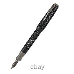 Pineider Honeycomb Limited Edition Fountain Pen, Black Knight, Brand New In Box