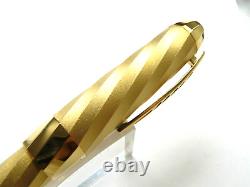 Pineider Matrix YELLOW GOLD Fountain Pen 38/88 MADE 14K FINE NIB NEWithBOX