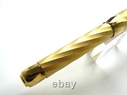Pineider Matrix YELLOW GOLD Fountain Pen 38/88 MADE 14K FINE NIB NEWithBOX