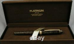 Platinum 3776 Cha-Ringu Celluloid & Gold Fountain Pen In Box -1990's 18kt Nib