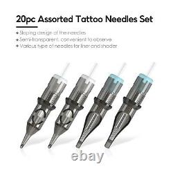 Professional Tattoo Rotary Pen Machine Kit with Tattoo Box Mast Set Body Art