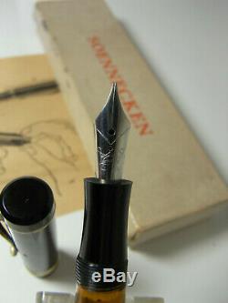 Restored 1940´s SOENNECKEN 507 pistonfiller fountain pen flexy OM nib & box