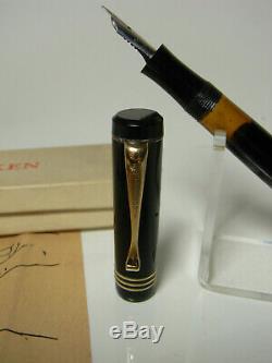 Restored 1940´s SOENNECKEN 507 pistonfiller fountain pen flexy OM nib & box
