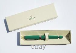 Rolex ROLLER BALLPOINT PEN withBOX Green Ink Brand New, Unused