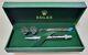 Rolex Ballpoint Pen Cufflink Set With 2 Refills And Box New And Unused Rare
