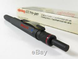 Rotring Trio Pen 600 black Old Style, made in Germany, new old stock with Box