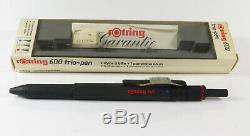Rotring Trio Pen 600 black Old Style, made in Germany, new old stock with Box