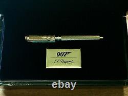 S. T. Dupont James Bond Limited Edition 007 Rollerball Pen, 412047, New In Box