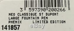S. T. Dupont Line D Fountain Pen, Phoenix, Prestige Edition # 141857 New In Box
