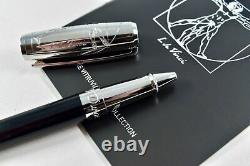 S. T. Dupont Line D Vitruvian Man Rollerball Pen, 412036, New In Box