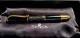 Sensa Meridian Noir & Gold Fountain Pen Med Size Nib, New In Box. Usa Made