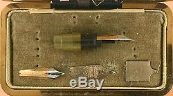Sheaffer Fountain Pen Nib Production Display Solid Gold Parts Boxed Scarce