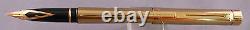 Sheaffer Vintage Targa Imperial Brass Fountain Pen-brass box + cartridge holder