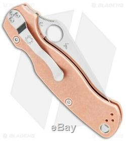 Spyderco COPPER Paramilitary 2 Knife (3.44 REX 45 steel) C81CUP2 UNOPENED BOX