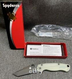 Spyderco PM2 Paramilitary 2 Jade DLC Black Tanto M4 Blade HQ Exclusive New withBox