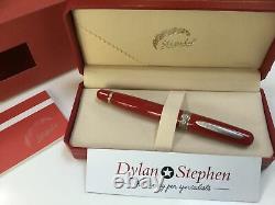 Stipula Etruria Magnifica red resin fountain pen NEW with boxes
