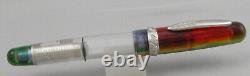 Stipula Etruria Rainbow Prisma Demonstrator Fountain Pen 14kt Nib New in Box