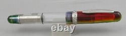 Stipula Etruria Rainbow Prisma Demonstrator Fountain Pen 14kt Nib New in Box