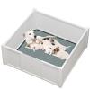 Taus Whelping Box For Dogs With Washable Pee Pads Indoor Wooden Dog Pen