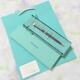 Tiffany & Co. Ballpoint Pen T Clip Silver × Gold With Box New