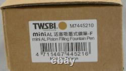 TWSBI Mini AL Gold Piston-Filler Fountain Pen In Box Fine Nib