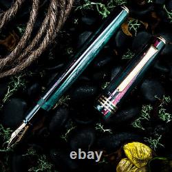 Tibaldi N60 Zazou Green Fountain Pen, God Trim, Made In Italy, Brand New In Box