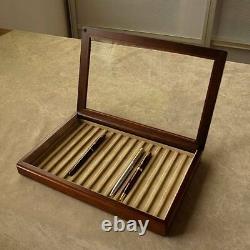 Toyooka Craft Wooden Display Box of Fountain Pen case from Japan F/S new