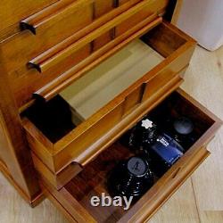 Toyooka Craft Wooden Stationery Fountain Pen Box Case Chest Collection Japan