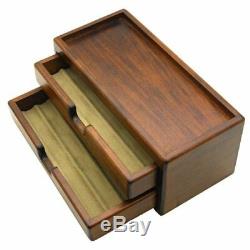 Toyooka Wooden Fountain Pen Storage Box Collection Case 8 pens from Japan F/S