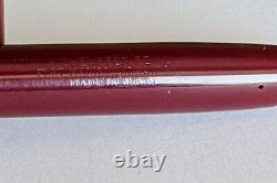 VINTAGE SHEAFFER'S Fountain Pen in Maroon 14K Nib White Dot In Box