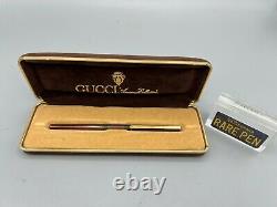 Vintage GUCCI Ballpoint Pen SLIM NEW Works Boxed