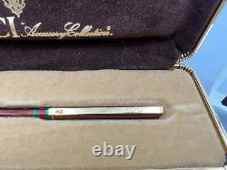 Vintage GUCCI Ballpoint Pen SLIM NEW Works Boxed