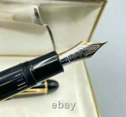 Vintage MONTBLANC 149 Diplomat Fountain Pen 14K FINE Flexible Nib Boxed