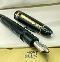 Vintage MONTBLANC 149 Diplomat Fountain Pen 14K FINE Flexible Nib Boxed