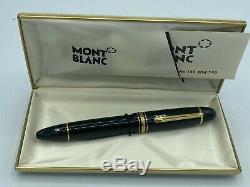 Vintage MONTBLANC 149 Fountain Pen Diplomat 14K Fine nib Boxed