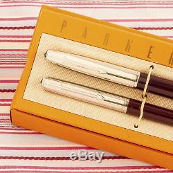 Vintage Parker 51 Special Burgundy Fountain Pen Pencil Box-set New Old Stock