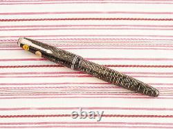 Vintage Parker Vacumatic Major Silver Striped Fountain Pen New Old Stock Box