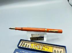 Vintage WATERMAN 55 CARDINAL RHR Fountain Pen #5 Flexible Nib Restored Boxed