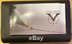 Visconti Fountain Pen Homo Sapiens Steel & Lava Resin 23k Palladium F Nib with Box