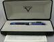 Visconti Gulliver Blue Swirl & Palladium Fountain Pen Medium Nib New In Box