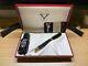 Visconti Opera Black Fountain Pen (m, 14k Nib) New In Gift Box