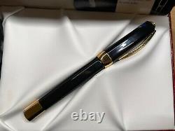 Visconti Opera Black Fountain Pen (M, 14k nib) New in Gift Box